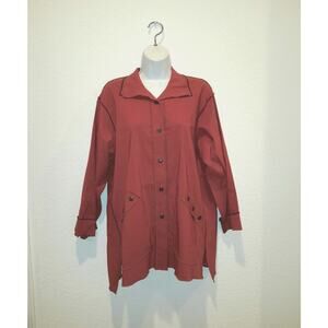NEW womens XIAO 1503 Monica Jacket RUST red orange Size L Large USA
